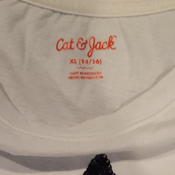 Halloween T-Shirt - Reversible Sequins - Youth Size XL - Picture 8 of 9